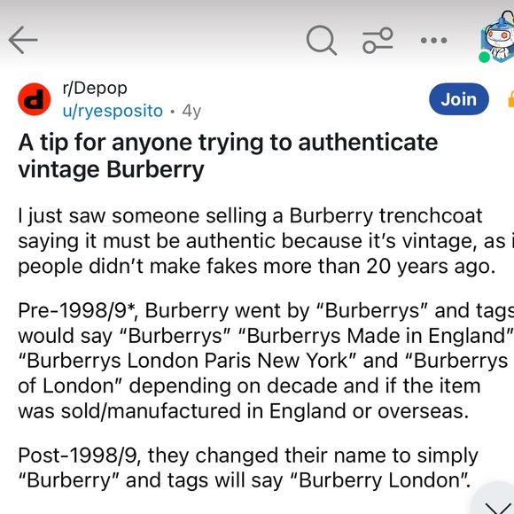 Men’s Burberry Button Down Shirt - Picture 7 of 8